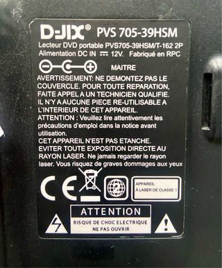 Pareja de DVDs Portátiles D-JIX para coche