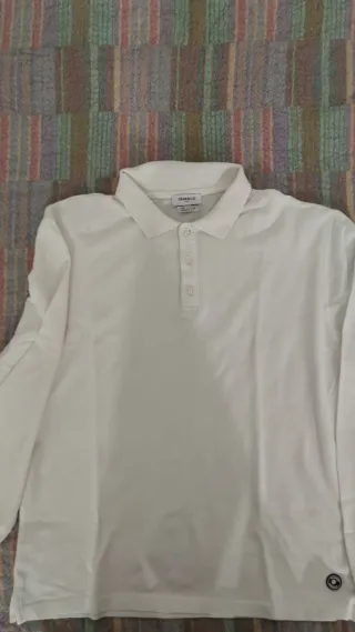 Polo uomo manica lunga MARKUP bianca