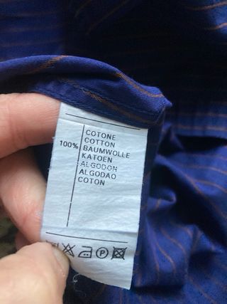 Camicia uomo Facis a righe blu e marroni