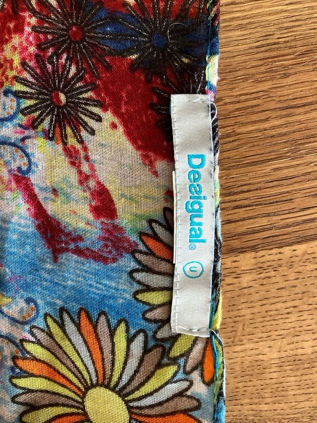 Pareo Desigual Multicolor Talla Única