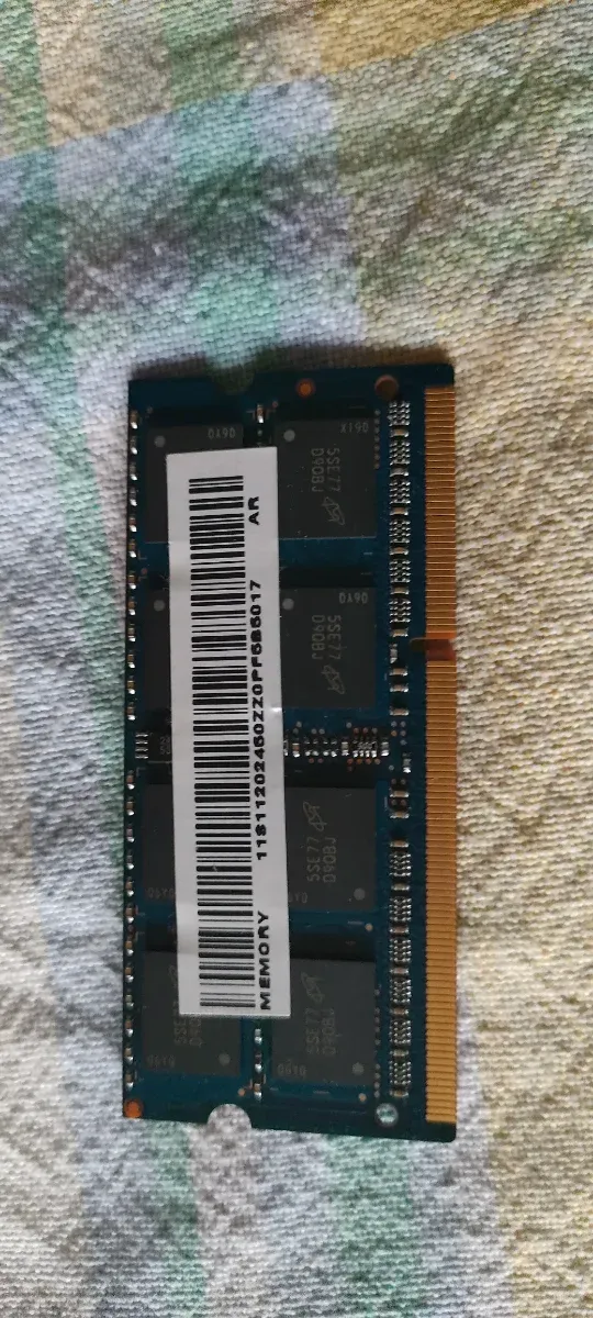 Módulo RAM DDR3 8GB/PCR/1600mhz.