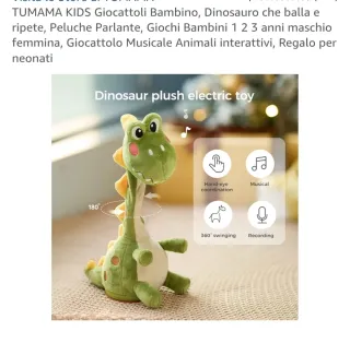 Dinosauro giocattolo interattivo