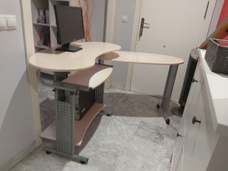 Mesa doble para ordenador