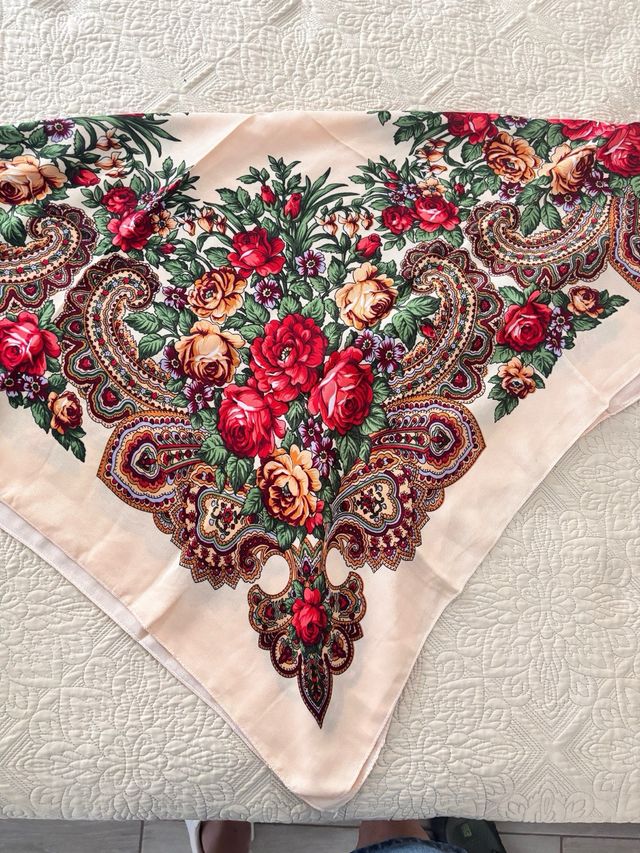 Mantón Pañuelo Huertana Baturra Multicolor