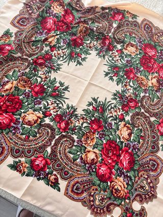 Mantón Pañuelo Huertana Baturra Multicolor