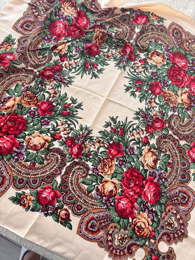 Mantón Pañuelo Huertana Baturra Multicolor