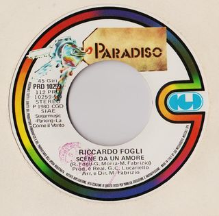 Riccardo Fogli Scene da un Amore/Angelina 7" 45RPM