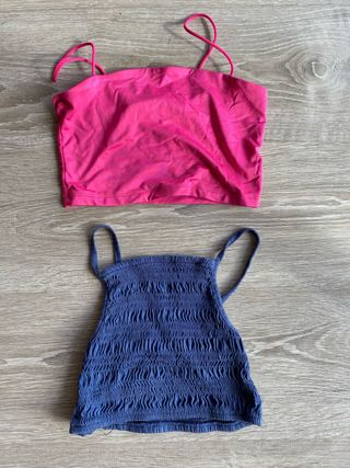 Conjunto 4 Tops para adolescente.  Bershka