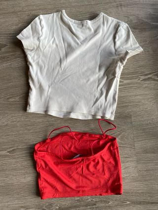 Conjunto 4 Tops para adolescente.  Bershka