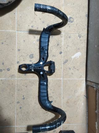 Manillar carbono bicicleta carretera skull