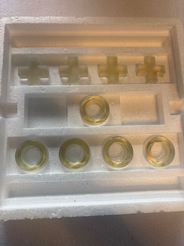 Juego de tres en Raya - Cristal