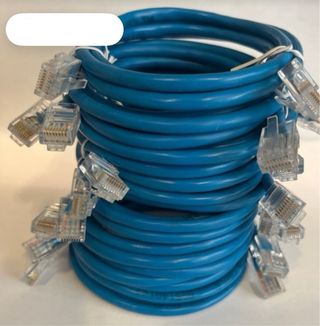 Pack 10 Cables Red Azul 1m Cat5e Nuevos