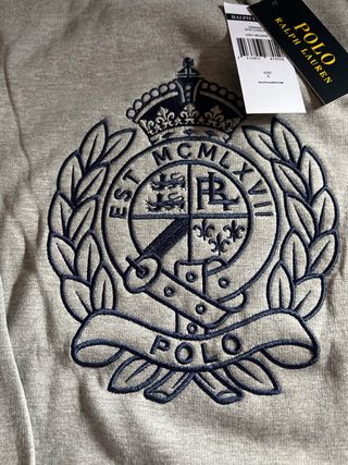 Sudadera Polo Ralph Lauren Gris Talla S