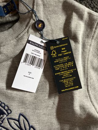 Sudadera Polo Ralph Lauren Gris Talla S