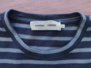 Maglioncino Samsøe Samsøe a righe blu/grigio Tagli