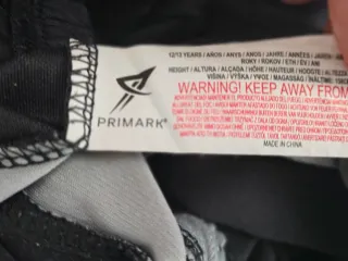 Pantal
ones chándal Primark negros 12-13 años