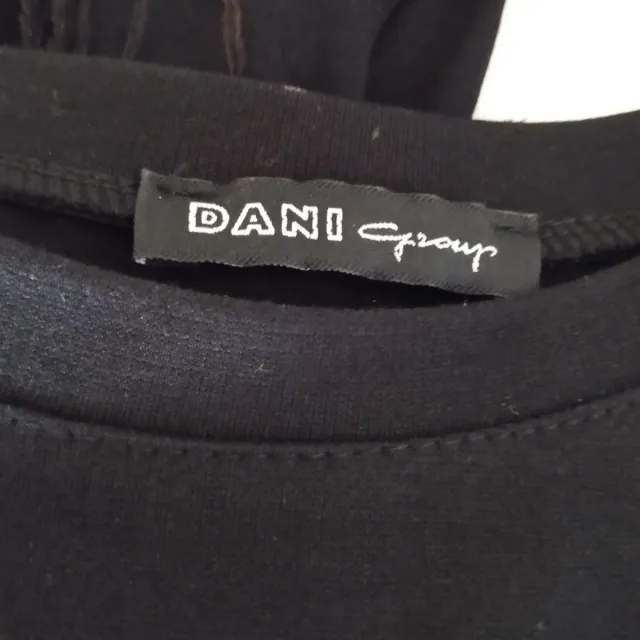 Completo 2 pezzi nero piume struzzo