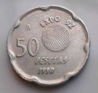 Moneda 50 Pesetas Expo 92
