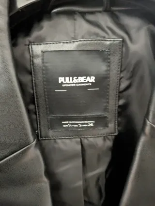 Chaqueta efecto piel cuero Pull&Bear Talla S