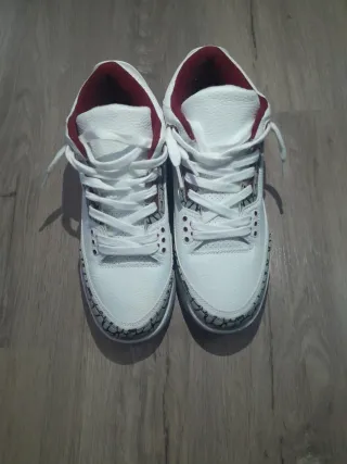 Jordan 3 Blanco Rojo