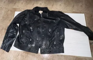 Chaqueta de cuero Levi's negra