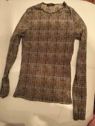 Top Kookai vintage manica lunga fantasia