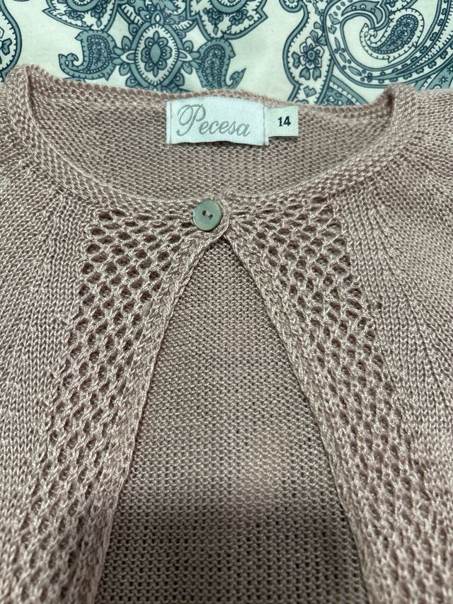 Chaquetita perlé niña