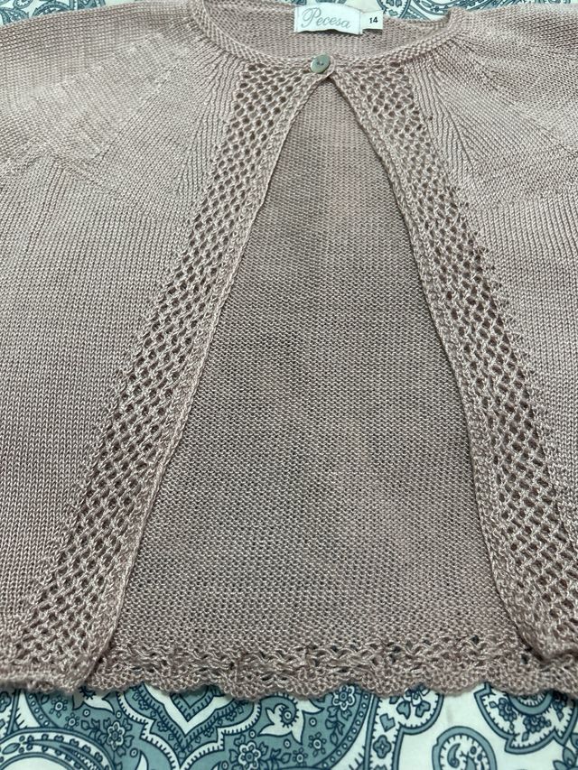 Chaquetita perlé niña