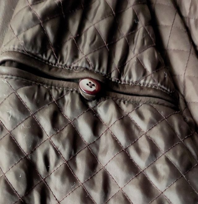 Chaqueta de piel/blusão couro Olly Gan L/XL