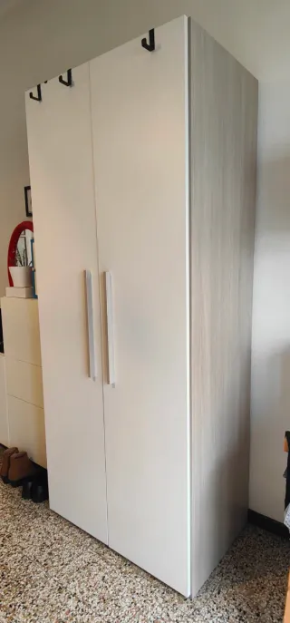 Armadio 2 ante battenti bianco