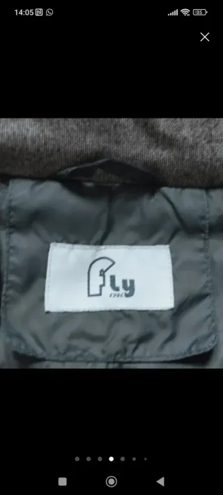 Chaqueta acolchada azul Fly Talla L