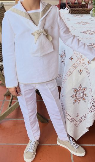 Traje Comunión Niño Hortensia Maeso Blanco
