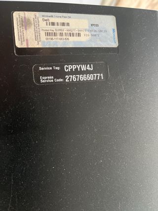 Torre ordenador Dell antigua