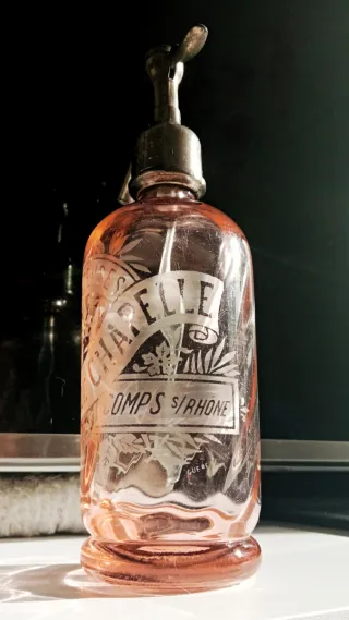 Pequeño Sifón Francés 1/2L Rosado. CAVAILLON.