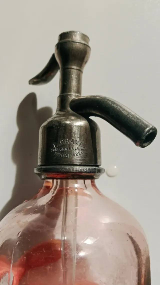 Pequeño Sifón Francés 1/2L Rosado. CAVAILLON.