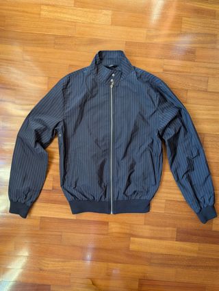 Giubbotto Conbipel Blu Gessato Taglia S