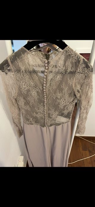 Vestido Pronovias Gris Perla 