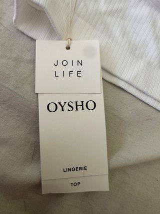 Sujetador deportivo Oysho azul talla S