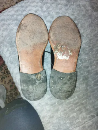 Zapatos de piel negros hombre T44