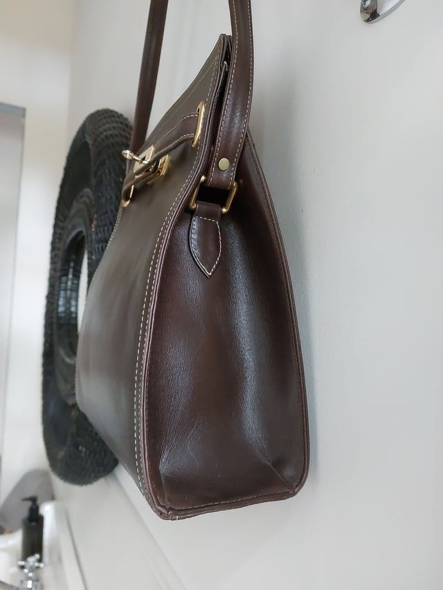 Bolso vintage tipo Hermes marrón