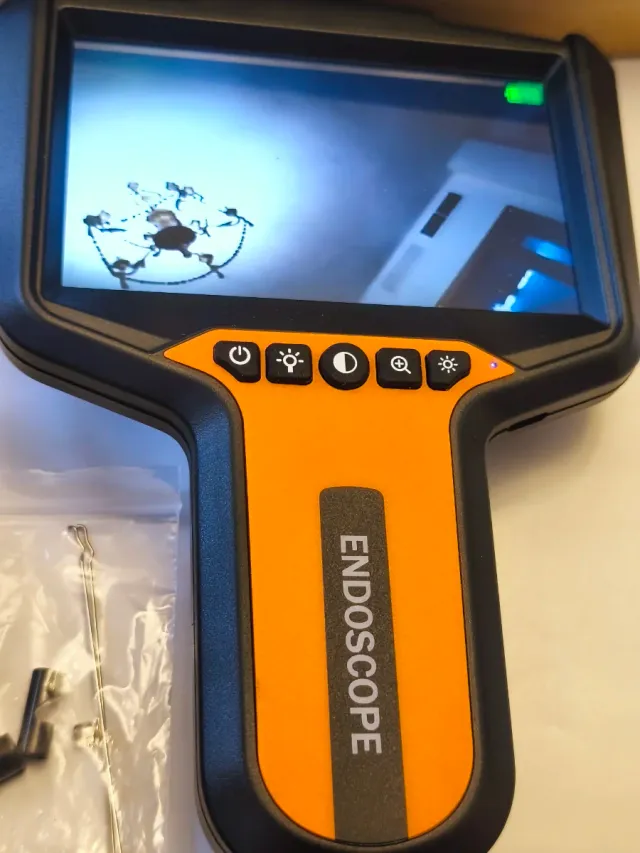 Telecamera endoscopica con schermo, 5 metri di cavo