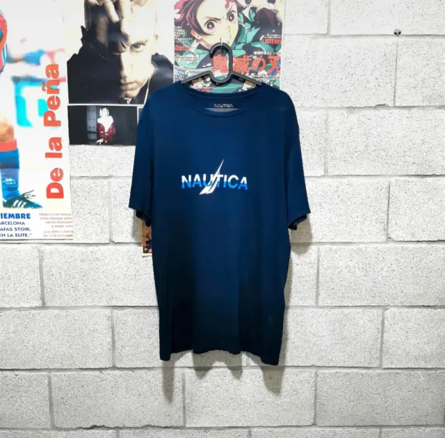 Camiseta Vintage Unisex Nautica Azul