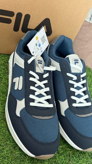 Zapatillas Fila Hombre Azul y Blanco