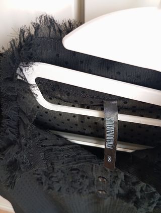 Blusa Stradivarius Negra Talla S