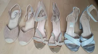 Zapatos de tacón y cuña talla 40
