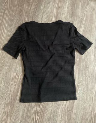 Camiseta Zara Negra Talla L