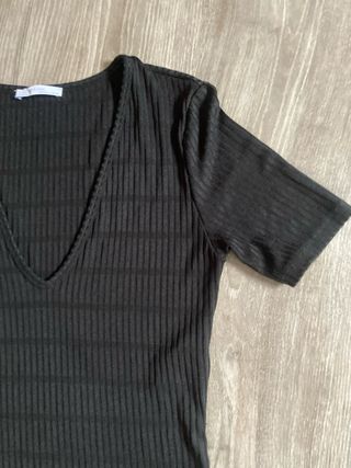 Camiseta Zara Negra Talla L