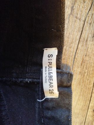 Falda Pull&Bear Negra Talla S