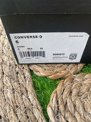 Zapatillas Converse plataforma negras