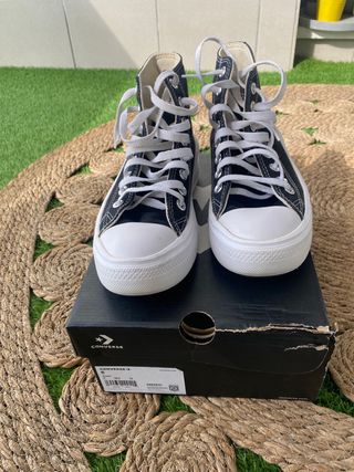 Zapatillas Converse plataforma negras